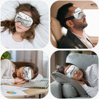 NOHSHE Piano Keyboard Sleep Eye Mask Music Note Stave White Silk Eye Mask Sleeping Soft Eye Shade Cover for Men Women Boy Girl A