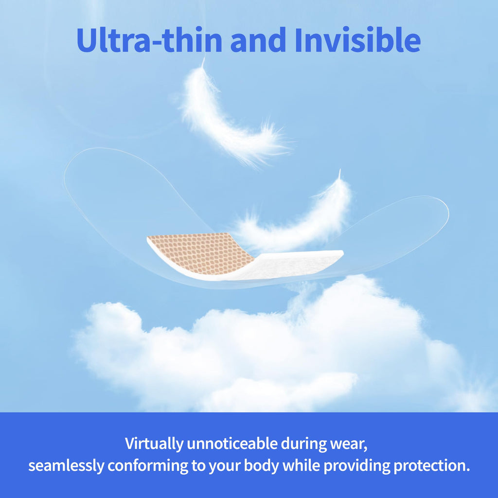Ourmed Waterproof Bandages, Clear Adhesive Bandages for First-Aid, Wound Care, Fingers, Knees and Heels, Stays on Skin in The Ba