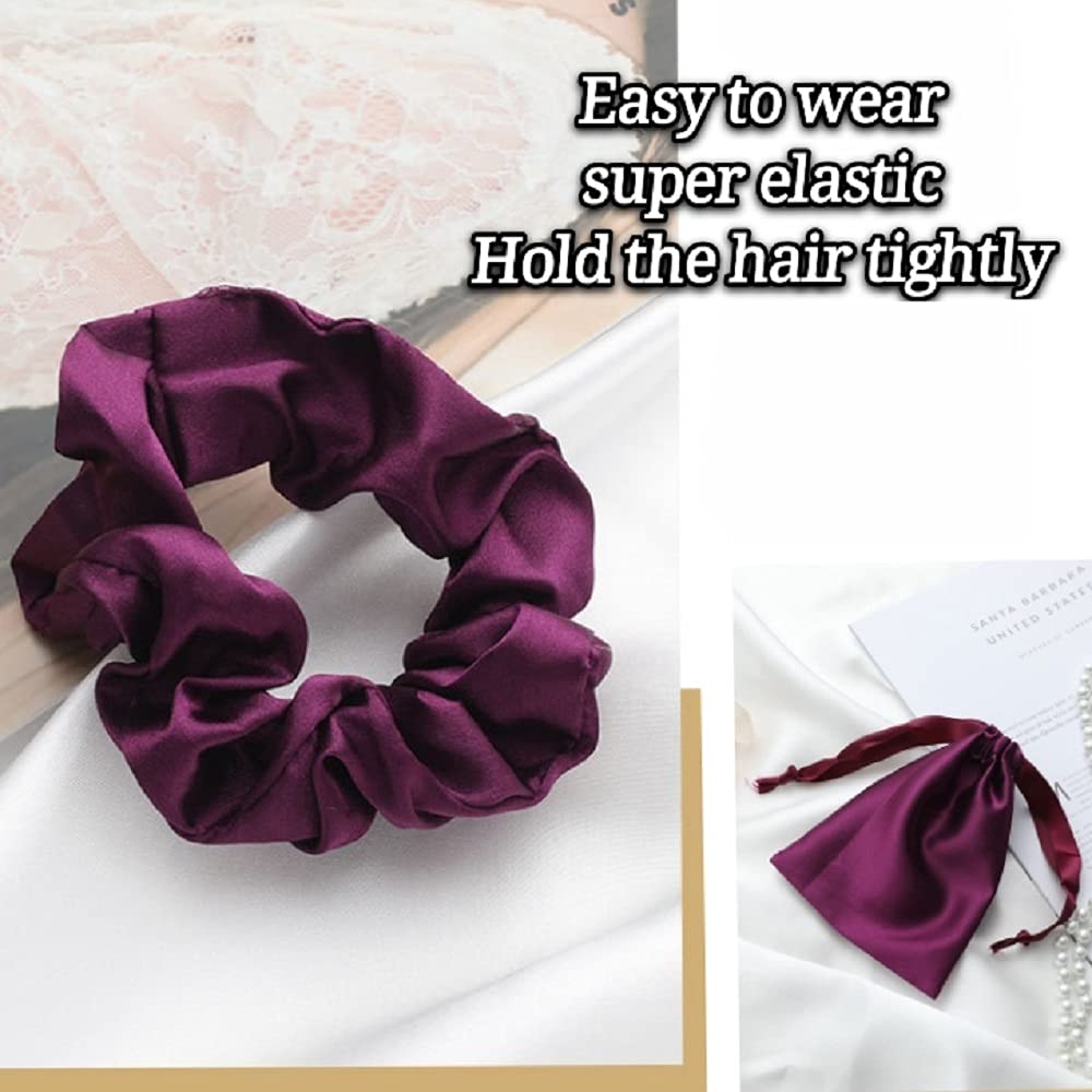 LCBD Silk Satin Sleeping Eye Mask, Dark Purple Sleep Eye Mask Night Blindfold for Women and Men, Soft Breathable Blackout Eyesha