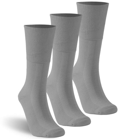 KitNSox Big and Tall Diabetic Socks, Mens Womens Dry-fit Extra Large Thick Padded Physician Approved Cotton Non Binding Socks 3 