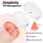 Extra Large Supplement Organizer,Betife Daily Weekly Pill Organizer Bottle, Pill Dispenser with 7 Large Compartments, Organizer