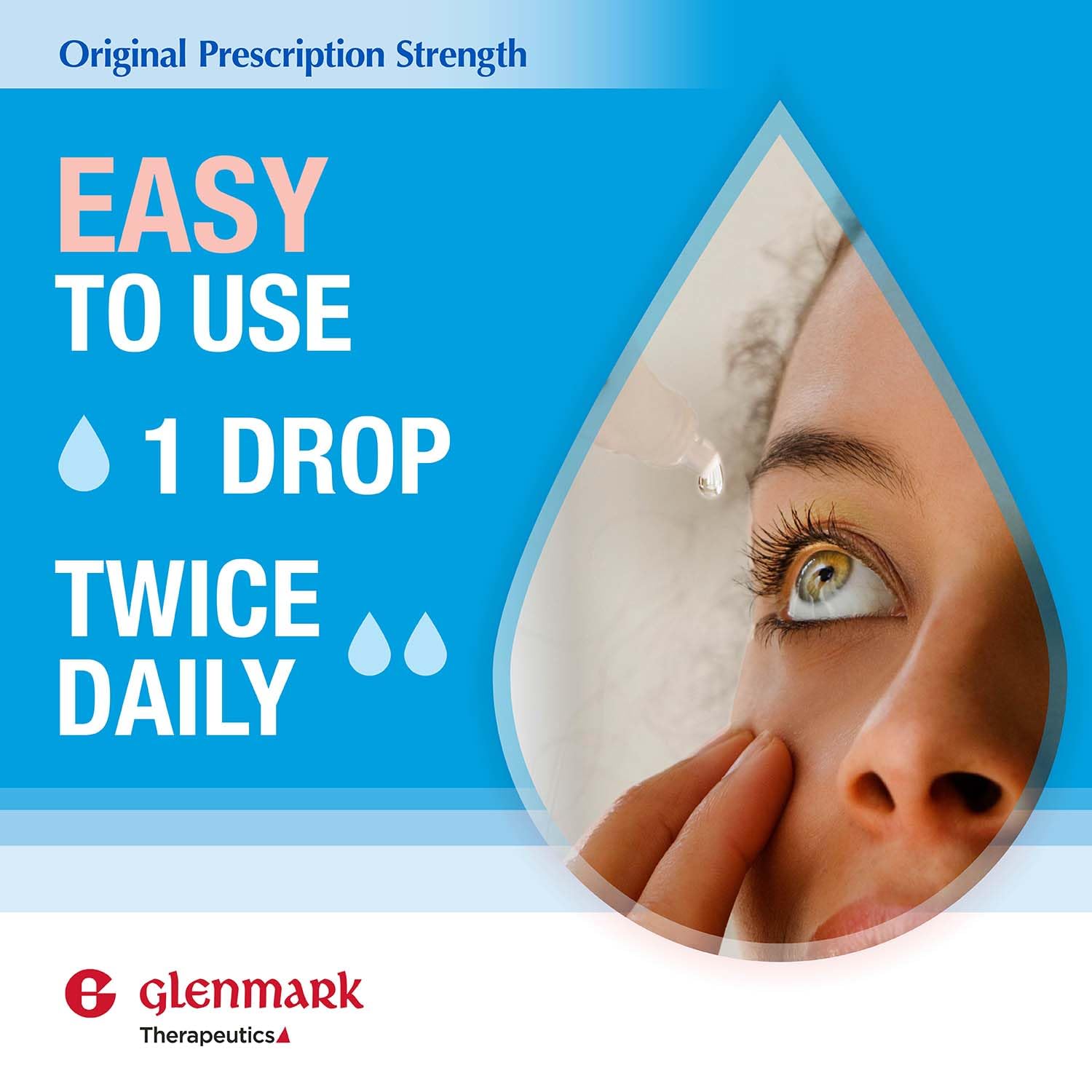Glenmark Therapeutics Olopatadine Eye Drops for Allergies, Redness Relief, Antihistamine Eye Drops, Allergy Relief from Pet Dand