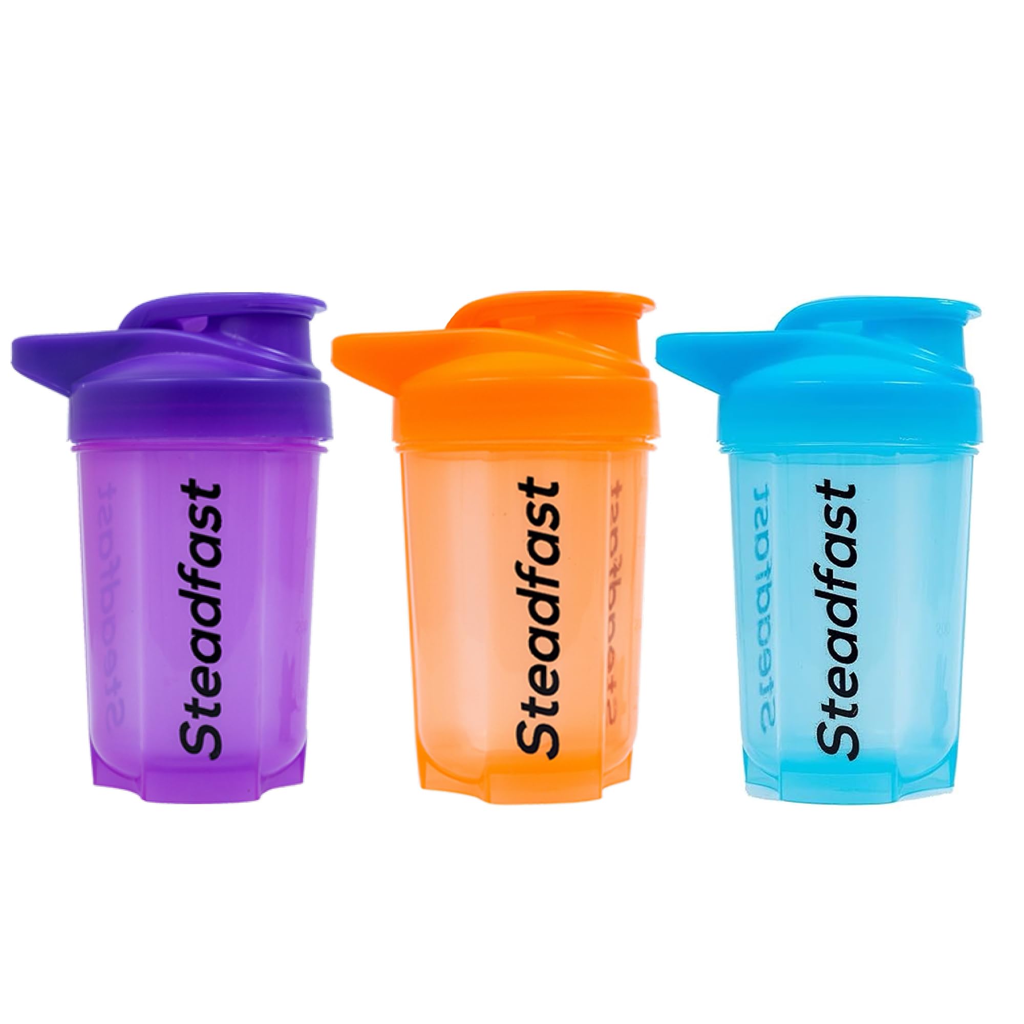 Steadfast Nutrition Protein Shaker Blender 400Ml Bottle For Whey Protein Mix, Cycling, Gym Water Bottle With Blender Ball (Neon 