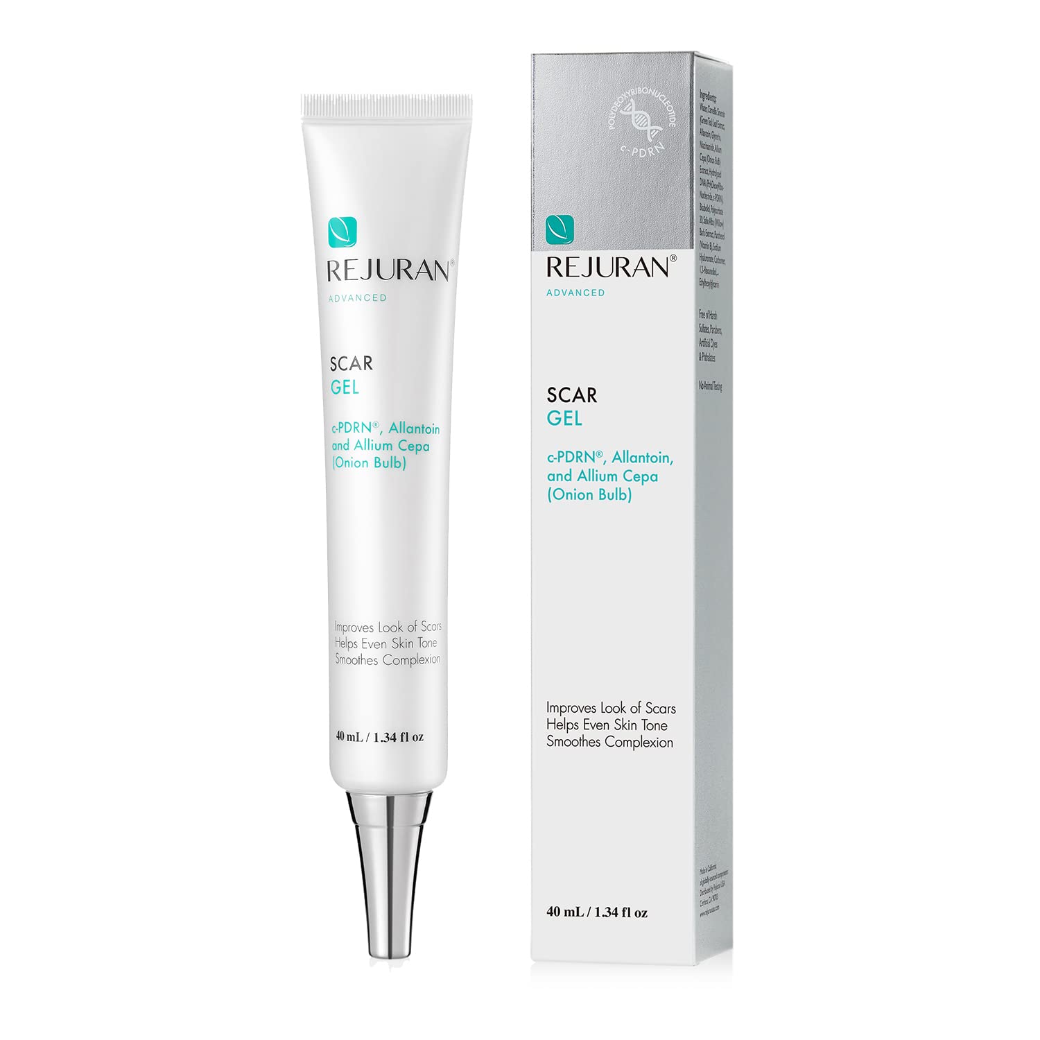 Rejuran Advanced Scar Gel - Clinical-Grade Formula with c-PDRN, Hyaluronic Acid - For New and Old Scars, Surgical Scars, Acne Sc