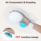 ALLJOY Hand Massager for Arthritis and Carpal Tunnel Relief, Cordless Electric Hand Massager with Heat and Compression for Finge