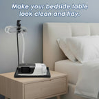 Geiserailie CPAP Hose Holder, Mask and Hose Bedside Organizer, Flexible and Bendable Bracket Prevents Tube Entanglement and Hang