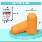 TICONN 200 Pairs Ear Plugs, 32dB Noise Reduction Earplugs for Sleeping Hearing Protection Travel Study Concentration Constructio
