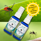 3 Moms Organics, TickWise 2oz Extra Strength Happy Campers 2-Pack - DEET- Free, Tick and Insect Repellent, Plant Based Essential