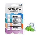Nasal Inhaler Stick Set of 4 - Natural Essential Oil Nasal Sticks for Breathing, Focus & Relaxation - Portable Aromatherapy Nose