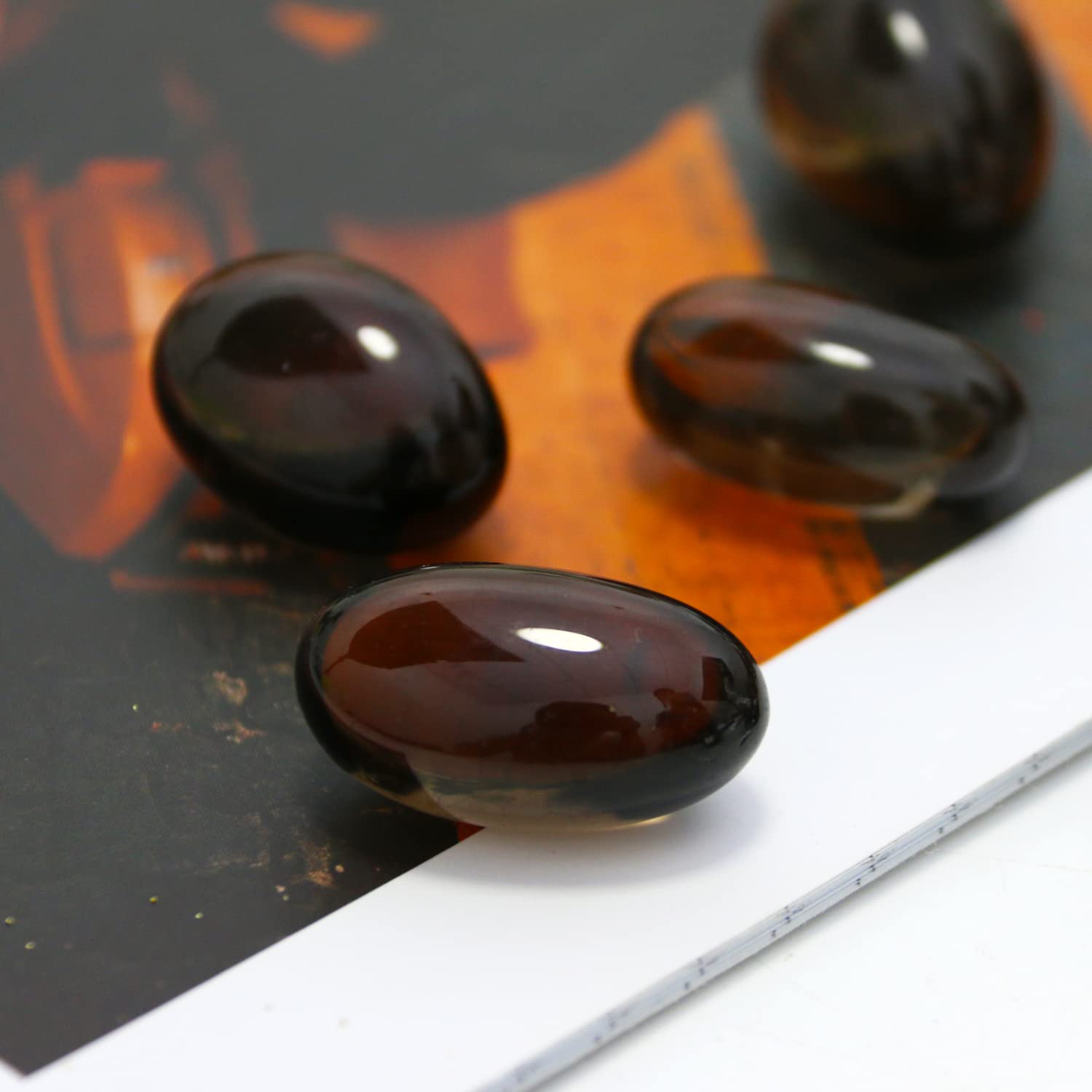 Tumbled Polished Natural Smoky Quartz Stones, Crystals and Healing Stones Quartz Bulk for Wicca, Reiki, Healing Energy, Chakra S