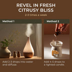 Gya Labs Yuzu Essential Oil for Diffuser - Yuzu Oil Essential Oil for Skin - Yuzu Oil for Hair Aromatherapy Candles Making Bath