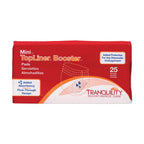 Tranquility TopLiner Disposable Booster Pads, Mini (10.5 x 2.75) Flow-Through Design with Adhesive Strip for Max Absorption, Adu