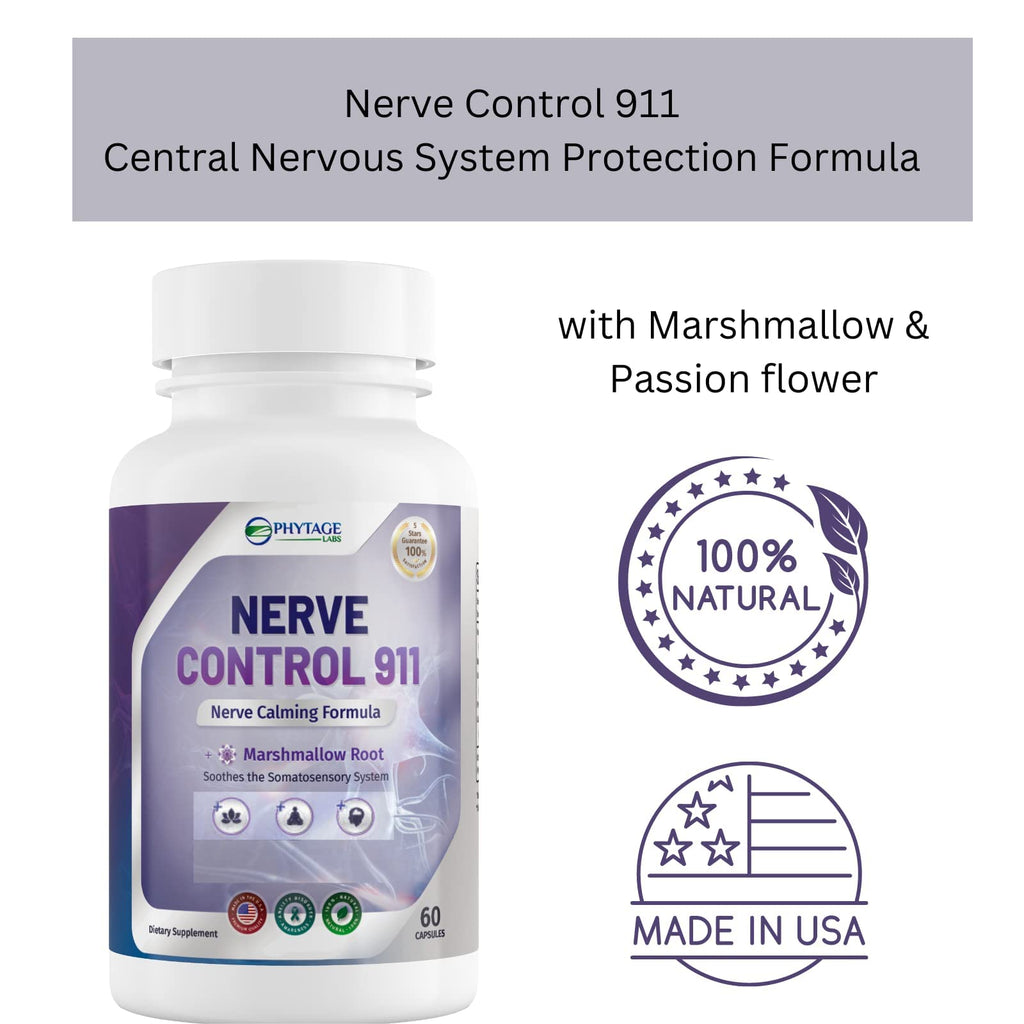 Nerve Control 911 - Natural Plant Based Nerve Health Supplement