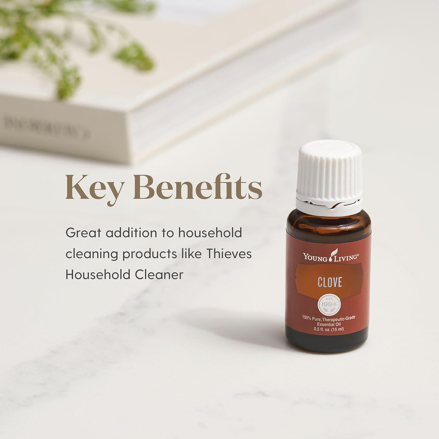 Young Living Clove Essential Oil - 15ml Bottle for Aromatic and Topical Use - Aromatherapy - Warm, Stimulating Aroma That Provid