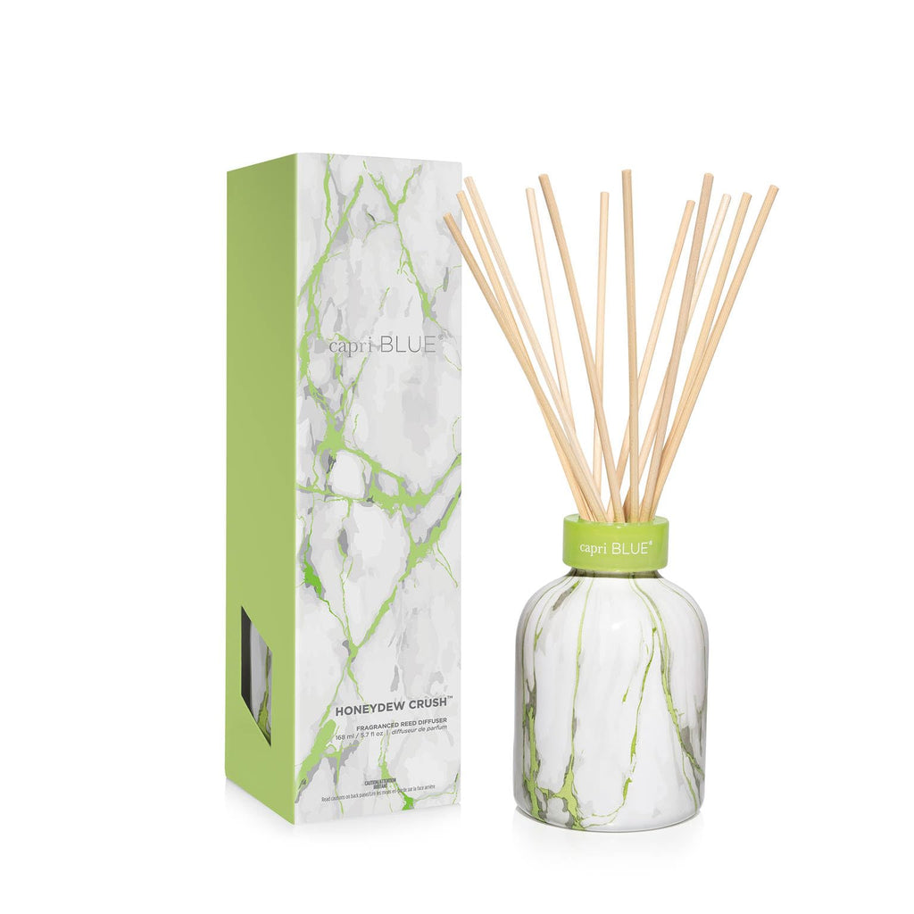 Capri Blue Reed Diffuser Set - Includes Modern Marble Oil Diffuser, Diffuser Sticks & Aroma Diffuser Oil - Air Freshener - Diffu