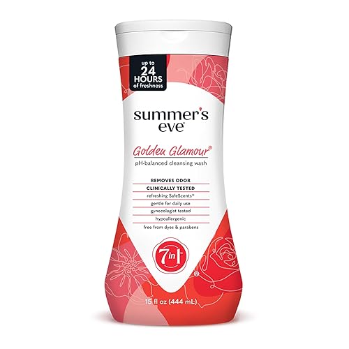 Summer's Eve Golden Glamour Daily Refreshing All Over Feminine Body Wash, Removes Odor, Feminine Wash pH Balanced, 15 fl oz