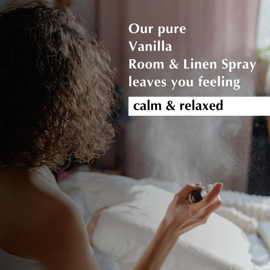 Vanilla Room, Linen & Pillow Spray by Aromafume | 100ml/3.38 fl oz | with Pure Vanilla Essential Oil | Aromatherapy Spray | Mist