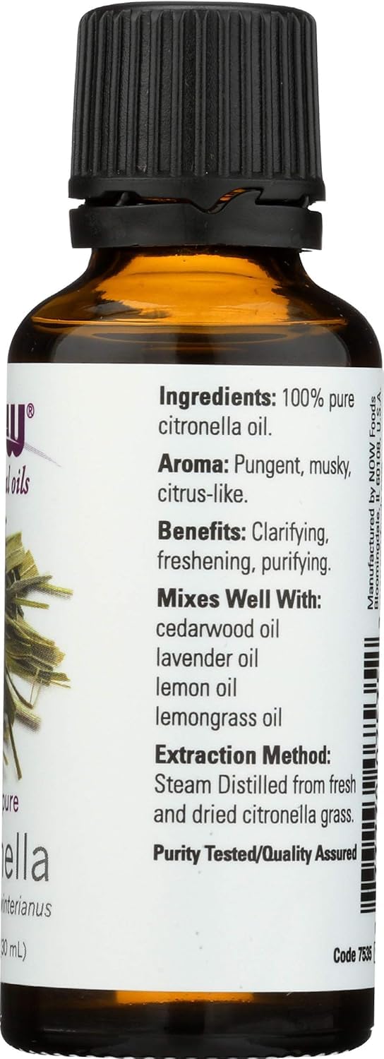 Citronella Oil - 100% Pure Essential Oil (1 Fluid Ounce)