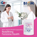 Biom Vaginal Probiotic Suppository: Natural Vaginal pH and Odor Control Regimen; Balance and Nourishes Vaginal Lactobacillus Flo