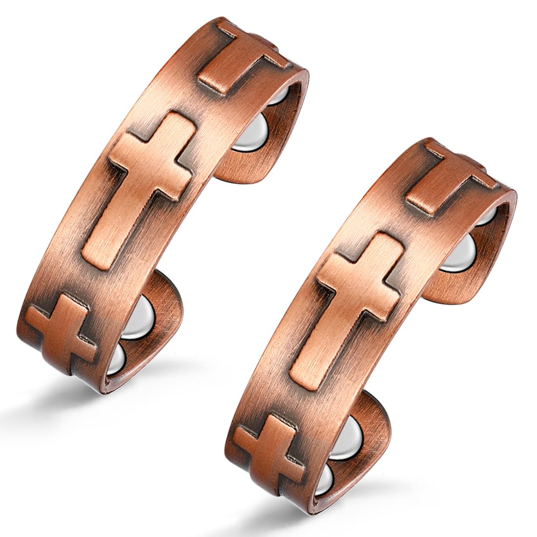 Vicmag Copper Magnetic Ring for Women, Copper Ring Ladies Fingers Thumb 100% Solid Pure Copper Jewelry Gift