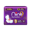 Niine Dry Comfort Ultra Thin Xl+ Sanitary Napkins For Heavy Flow (Pack Of 1)50 Pads|320Mm Long| Suitable For Heavy Flow|Faster A