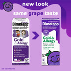 Dimetapp Childrens Cold and Allergy Syrup Grape, 4 oz