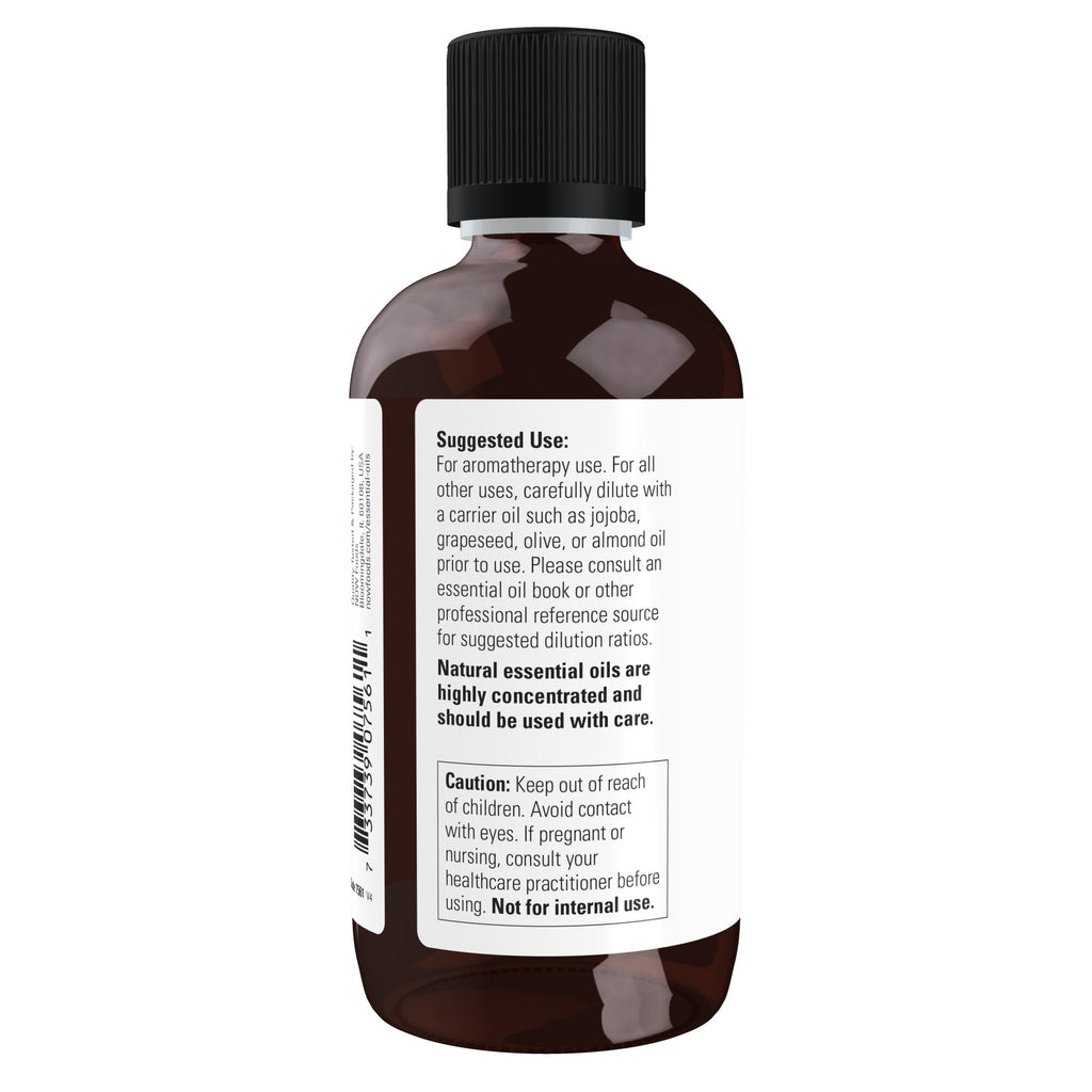 NOW Foods Essential Oils, Lavender Oil, Soothing Aromatherapy Scent, Steam Distilled, 100% Pure, Vegan, Child Resistant Cap, 4-O
