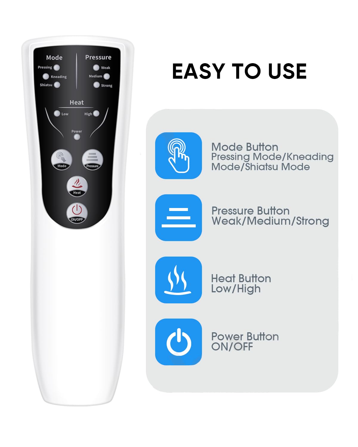 LINGTENG Air Compression Leg Massager with Heat, Leg Massager Simulates Kneading and Stroking of Tissues by Using an Inflatable