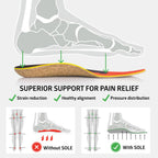 SOLE Performance Medium Shoe Insoles - Orthotic Arch Support Inserts for Plantar Fasciitis Relief and Comfort - Mens Size 7/Wome