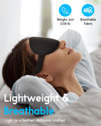 Arboleaf Sleep Mask, Sleep Eye Mask, Comfort Sleeping Mask, Adjustable Fit Sleep Masks for Women, Contoured for Zero Pressure, S