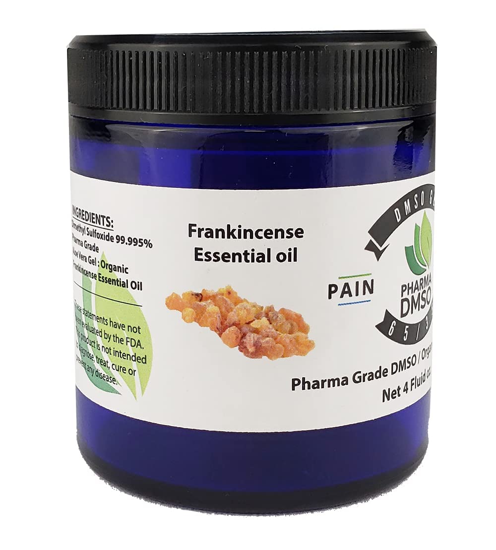 pharmadmso DMSO Gel infused w/Frankinsence Essential oil. 65% DMSO / 35% Aloe Vera (1.7 oz) (9 oz)