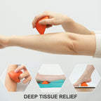 LEZER, Trigger Massage Point, Manual Massage Ball, Muscle Knots Relief Tool, Myofascial Release, Physical Therapy, Plantar Fasci