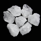1.1lb Bulk Raw Clear Quartz Stone Rough Crystal-Natural Clear Quartz Raw Stones Crystal for Tumbling, Cabbing, Fountain Rocks, D