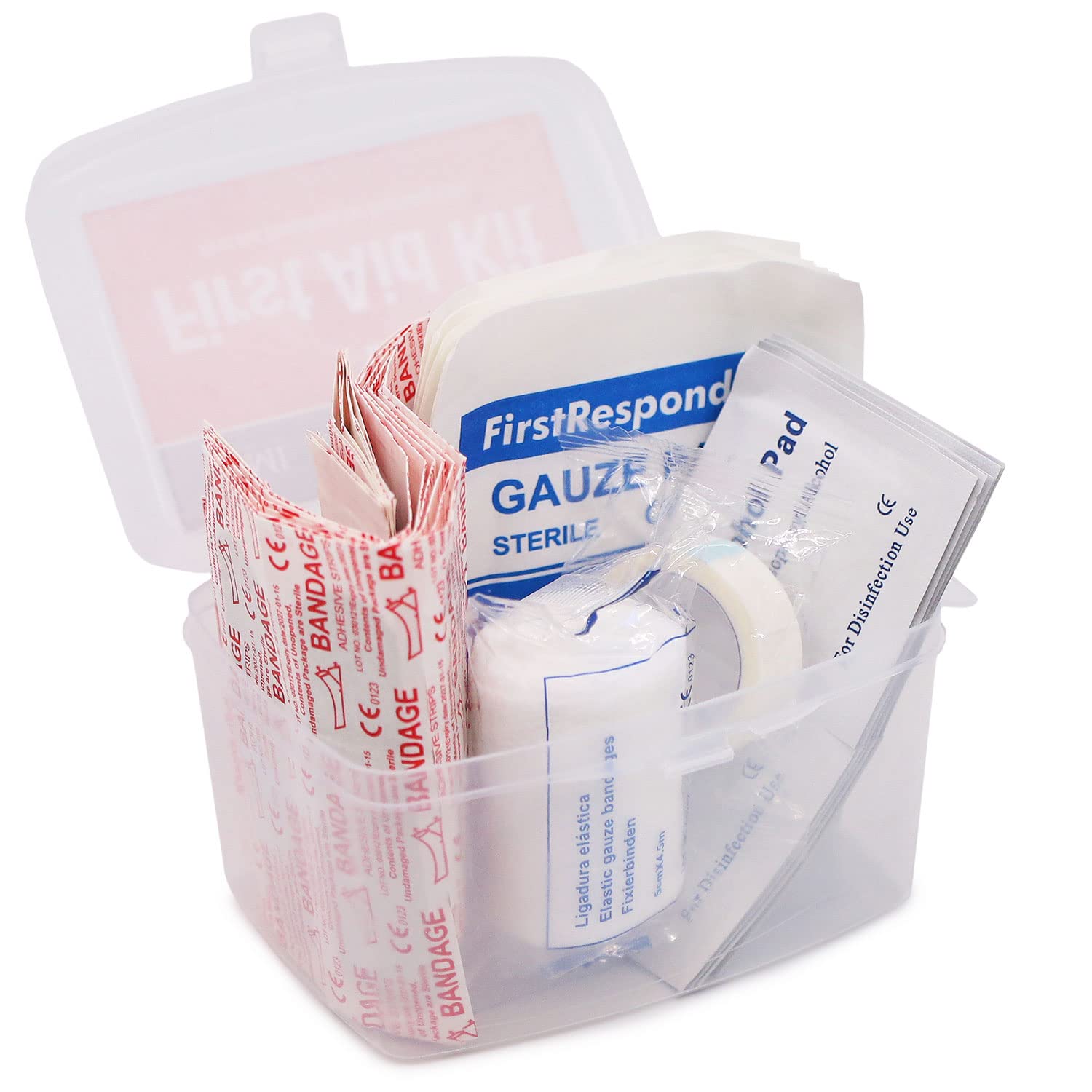 DMI 76-Piece First-Aid Kit, All-Purpose Use for Minor Cuts and Scrapes, Durable Water-Resistant Case, Convenient and Portable, F