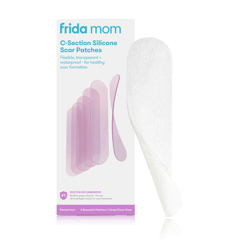Frida Mom C-Section Silicone Strips, C-Section Recovery Must Have Scar Patches, Reusable Medical Grade Treatment for Keloid Scar