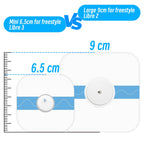 Waterproof Sticker for Freestyle Libre 2/3 Sensor Covers-50 PCS Waterproof for Freestyle Libre 3/2 CGM Patches Adhesive (for Lib