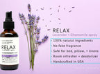 The Original Relax Lavender Sleep Aromatherapy Mist, All Natural Lavender Pillow Spray, Lavender & Chamomile Oils, Breath Easy t
