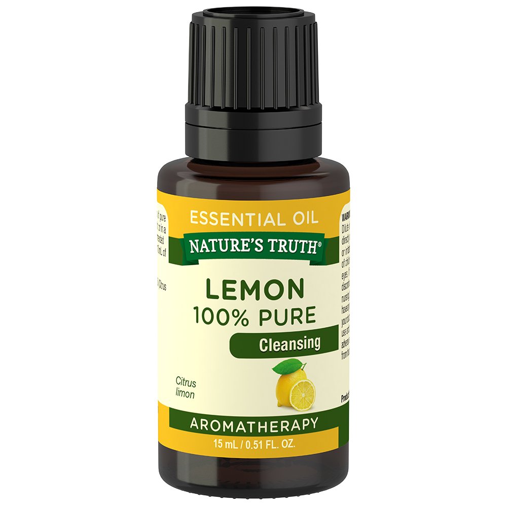 Natures Truth Vitamins Essential Oil, Lemon, 0.51 Fluid Ounce