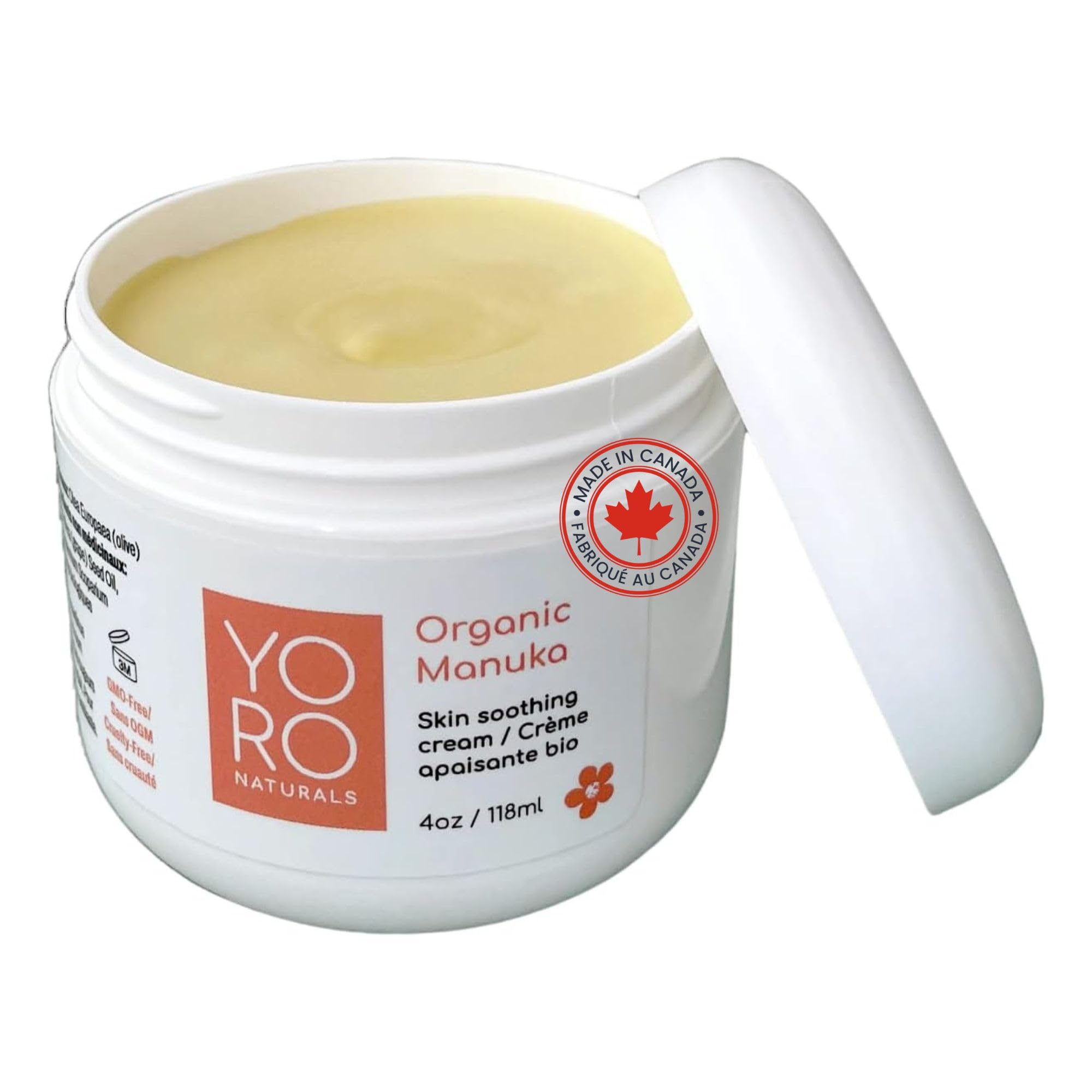 Organic Manuka Skin Soothing Cream for Sensitive Dry Skin, Original Formula, Itch Relief, Honey Eczema Relief, Natural Psoriasis