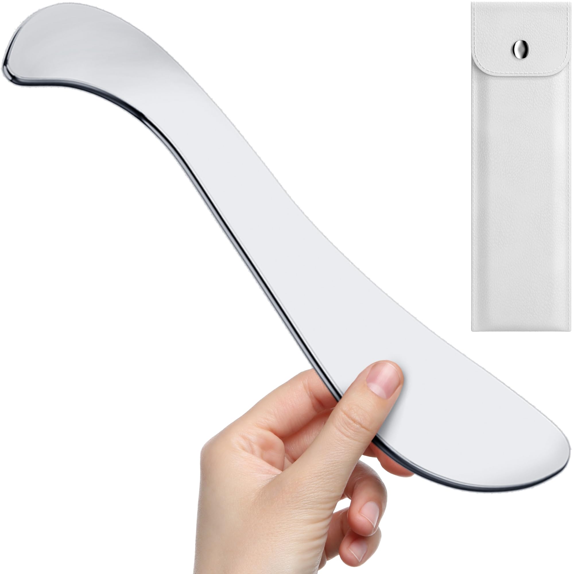 Stainless Steel Gua Sha Tool - Muscle Scraper Guasha Tool for Body - Gua Sha Body Tool - Myofascial Release Tool - Fascia Massag