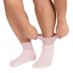 TZ Promise Women 6 Pairs Quarter Ankle Circulatory Diabetic Socks, Non Binding Top,Size 9-11