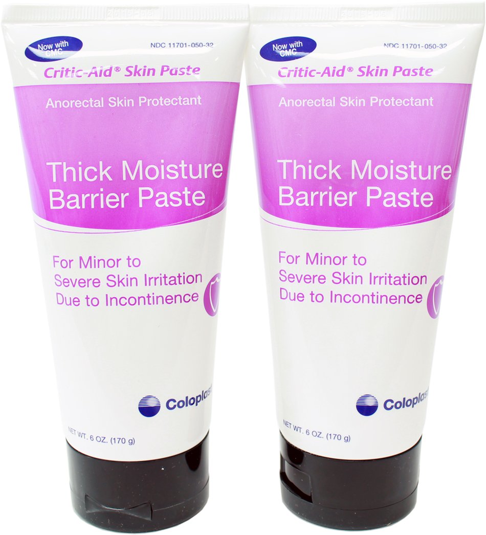 Critic-Aid Skin Paste - Anorectal Skin Protectant / Barrier Paste 6 oz Tube (Pack of 2)