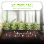 DL Wholesale Root Radiance Seedling Heat Mat Pad 48    x 20.75    for Plant Seed Starting, Indoor Germination Supplies Black, La