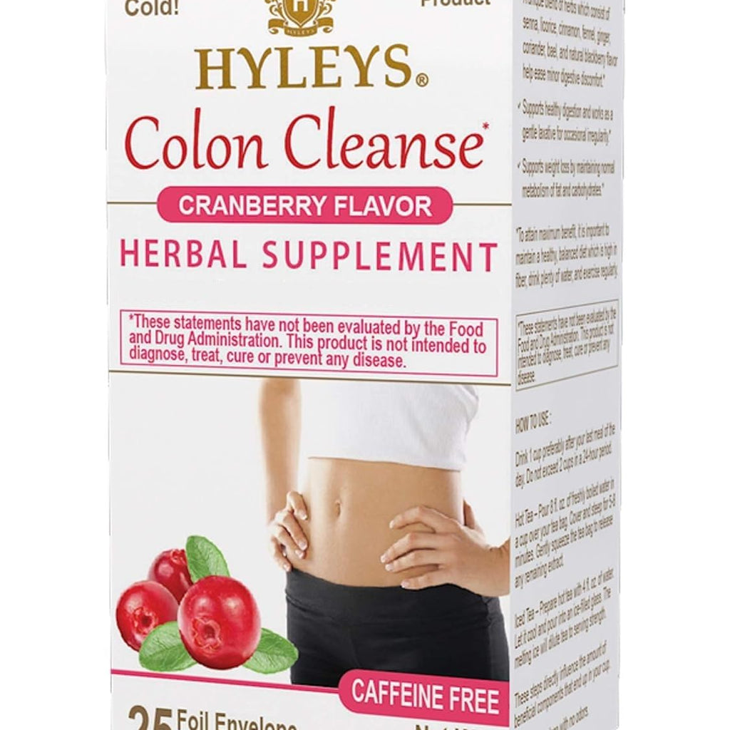 Hyleys Colon Cleanse Tea Cranberry Flavor - 25 Tea Bags (12 Pack - 300 ...