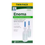 Quality Choice Enema Twin Pack, Relieves Occasional Constipation, Complete & Ready to Use, Sodium Phosphates Rectal Solution, La