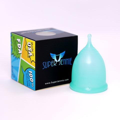 Super Jennie Menstrual Cup - Large Capacity Period Cup for Heavy Flow, Sensitive Bladder Users, Soft, Flexible, Tampon Pad Alter