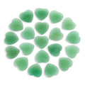 Nvzi Tumbled Polished Natural Green Aventurine Crystals Heart Stones, Crystals and Healing Stones Quartz Bulk for Wicca, Reiki, 
