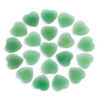 Nvzi Tumbled Polished Natural Green Aventurine Crystals Heart Stones, Crystals and Healing Stones Quartz Bulk for Wicca, Reiki, 