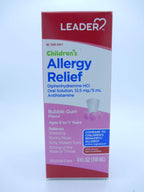 Leader Childrens Allergy Relief, Bubble Gum, 4 FL OZ (Pack of 1)