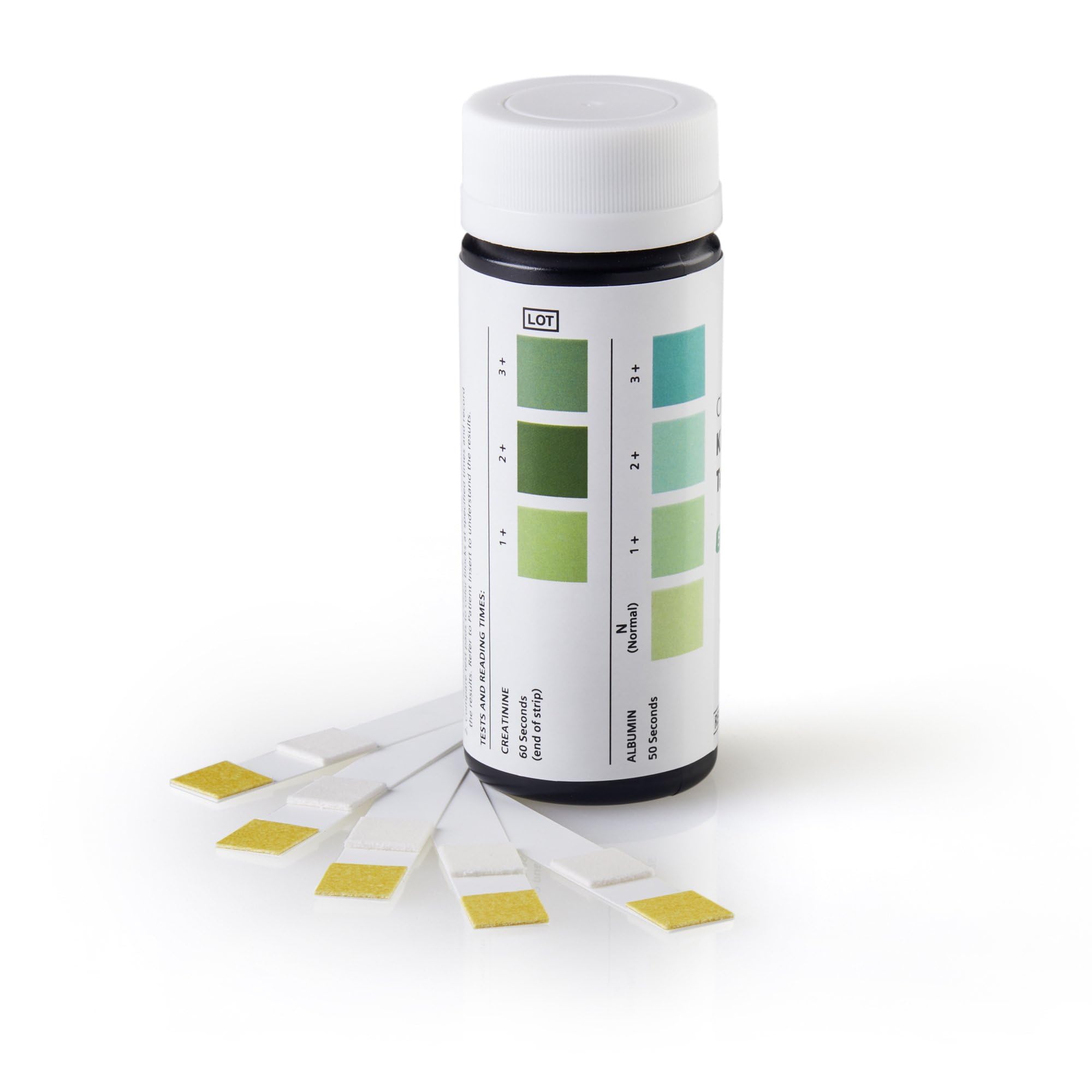 Clinistix Kidney Health Test Kit, Urine Test Strips - Easy-to-Use at-Home Dipstick Testing for Albumin and Creatinine, Fast 1-Mi